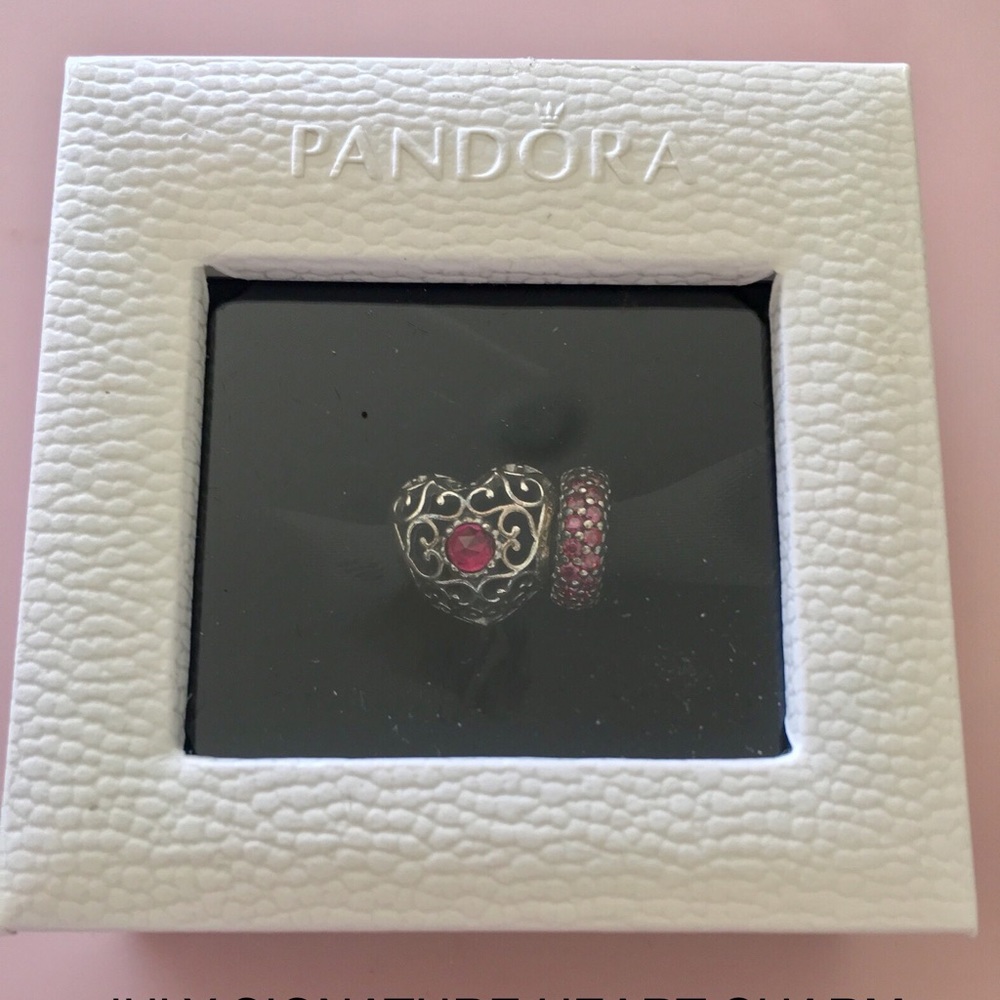 PANDORA HEART CHARM & INSPIRATION SPACER BUNDLE